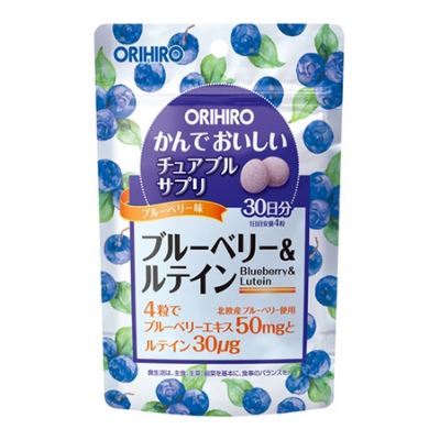 Viên uống bổ sung Blueberry và Lutein Orihiro dạng túi 120 viên