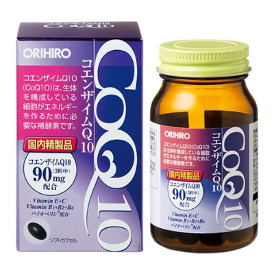 Viên uống hỗ trợ tim mạch Coenzyme Q10 Orihiro 90 viên